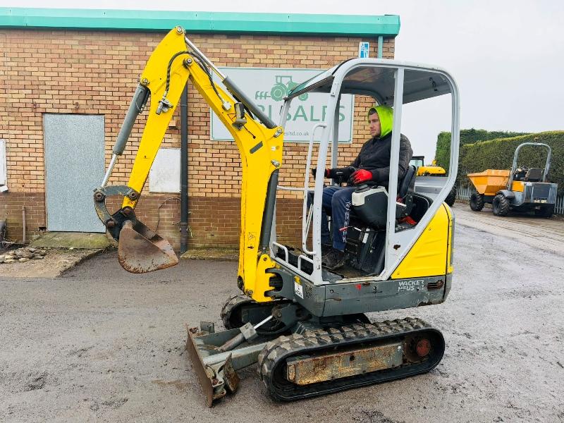 WACKER NEUSON ET16 EXCAVATOR*YEAR 2019*C/W BUCKET*VIDEO*