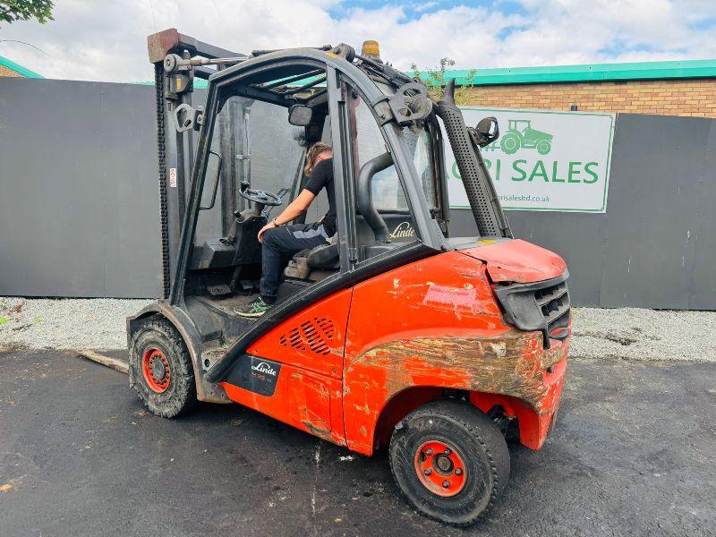 LINDE H35D-02 FORKLIFT*C/W PALLET TINES*YEAR 2016*VIDEO*