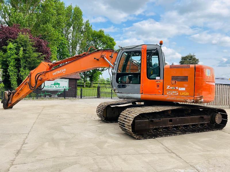 HITACHI ZX225USR TRACKED EXCAVATOR C/W QUICK HITCH *VIDEO*