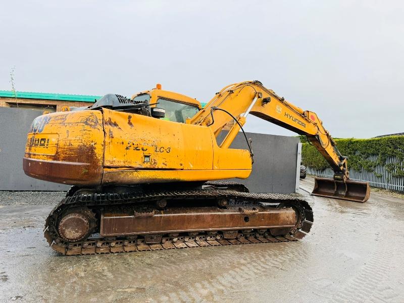 HYUNDAI ROBEX 220LC-3 EXCAVATOR*C/W BUCKET*VIDEO*
