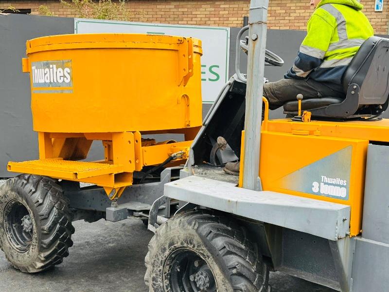 THWAITES MACH070 SITE DUMPER*C/W PAN MIXER AND SKIP*VIDEO*