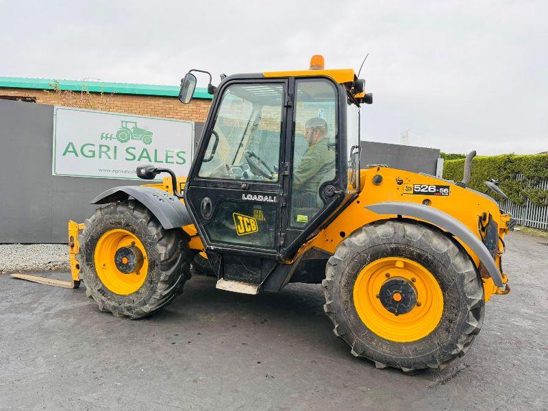 JCB 526-56 AGRI+ TELEHANDLER*4WD*C/W PALLET TINES*VIDEO*