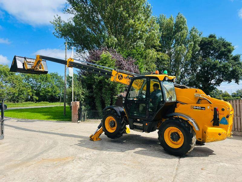 JCB 540-140 HI VIZ 4WD TELEHANDLER *YEAR 2017* C/W BUCKET & TINES*VIDEO*