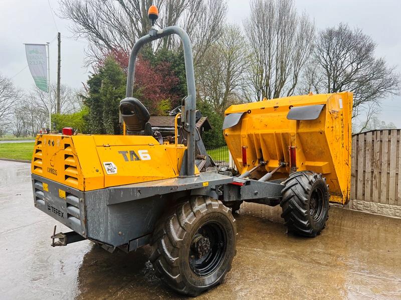 TEREX TA6 4WD DUMPER * YEAR 2011 , 2459 HOURS  * C/W ROLE BAR *VIDEO*