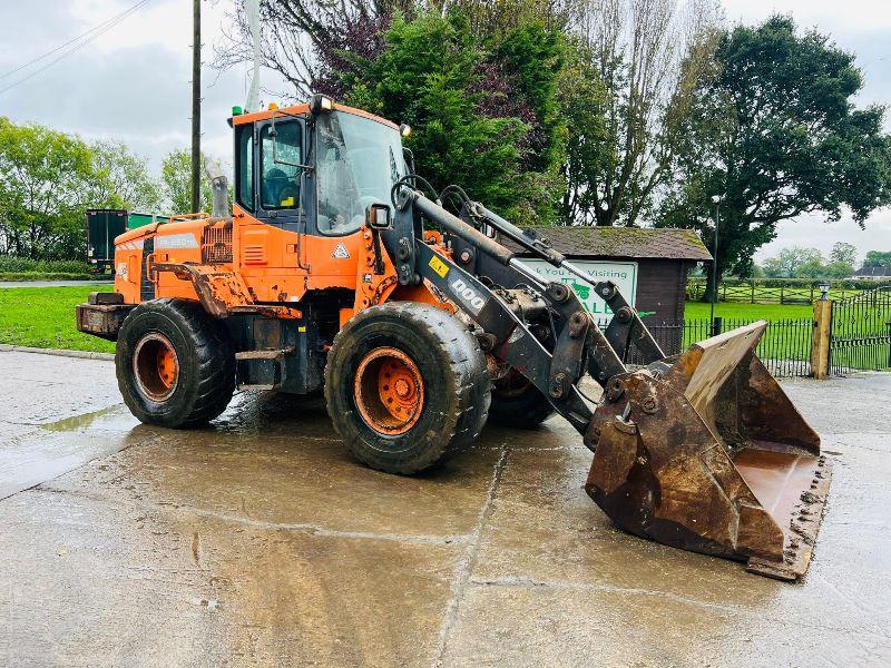 DOOSAN DL 250 4WD LOADING SHOVEL *YEAR 2012* C/W THREE IN ONE BUCKET *VIDEO*