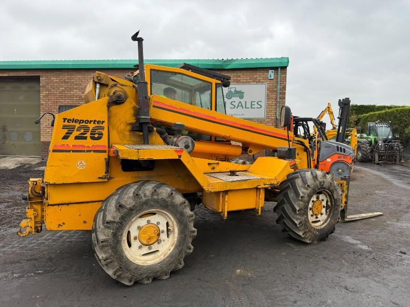 SANDERSON 726 TELEHANDLER*AG SPEC*C/W PALLET TINES*VIDEO*