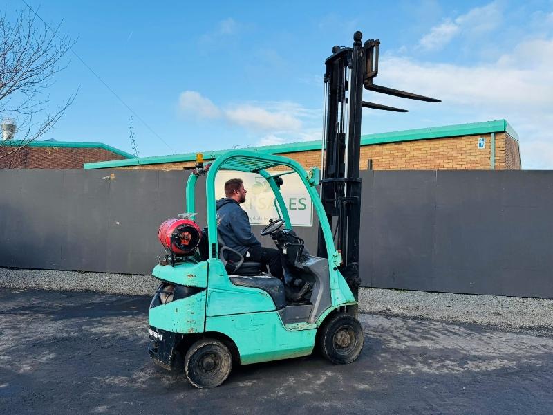 MITSUBISHI FG15N GAS FORKLIFT*C/W PALLET TINES*VIDEO*