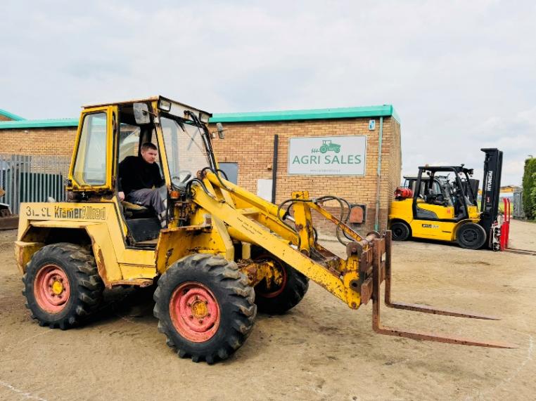 KRAMER 312 SL LOADER*C/W PALLET TINES*VIDEO*