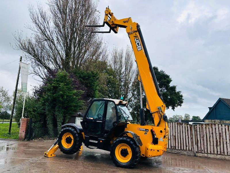 JCB 535-140 HI VIZ 4WD TELEHANDLER *YEAR 2014, 14 METER REACH* C/W TINES *VIDEO*