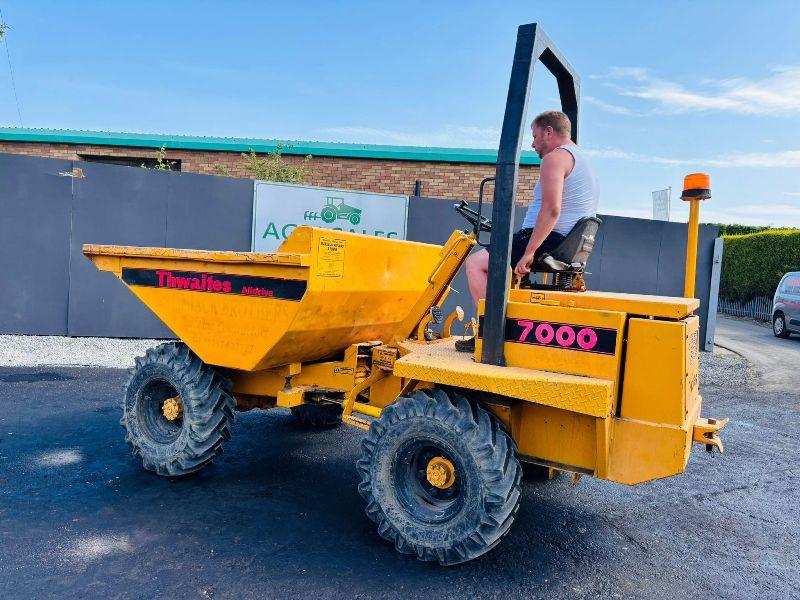 THWAITES 7000 3 TONNE STRAIGHT TIP DUMPER*VIDEO* 