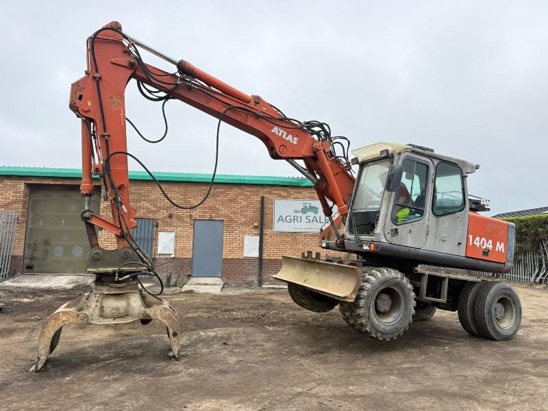 ATLAS 1404M WHEELED EXCAVATOR*C/W ROTATING SLECETOR GRAB*VIDEO*