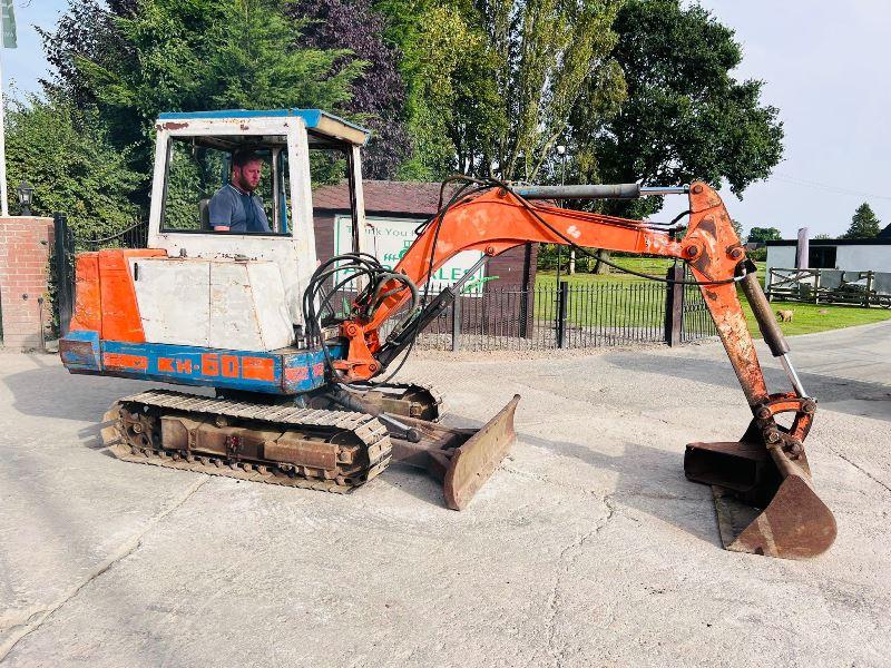 KUBOTA KX60 TRACKED EXCAVATOR C/W 2 X BUCKETS *VIDEO*