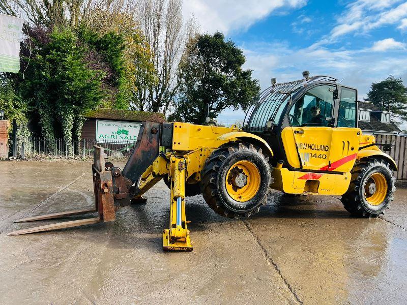 NEW HOLLAND LM1440 4WD TELEHANDLER *14 METER REACH* C/W PALLET TINES *VIDEO*