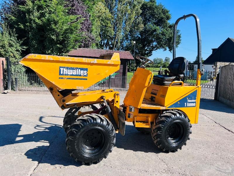 THWAITES 1 TON HIGH TIP DUMPER *YEAR 2019, ONLY 1112 HOURS* C/W ROLE BAR *VIDEO*