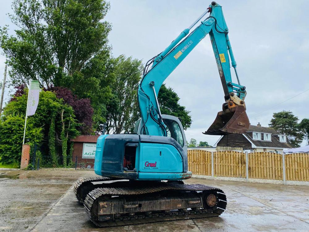 KOBELCO SK135SR TRACKED EXCAVATOR C/W ZERO SWING & QUICK HITCH