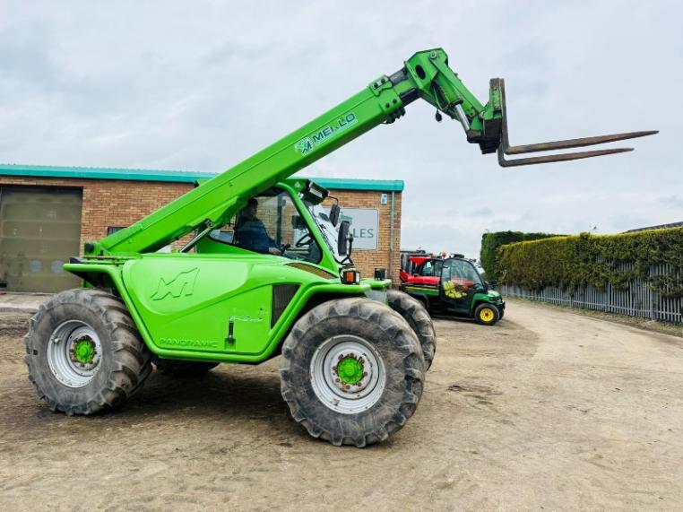 MERLO P34.7+ TURBO TELEHANDLER*C/W PALLET TINES*YEAR 2014*VIDEO*