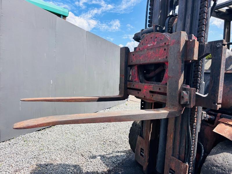 LINDE H45D 3 STAGE MAST FORKLIFT*C/W ROTATING PALLET TINES*VIDEO*