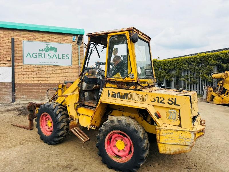 KRAMER 312 SL LOADER*C/W PALLET TINES*VIDEO*