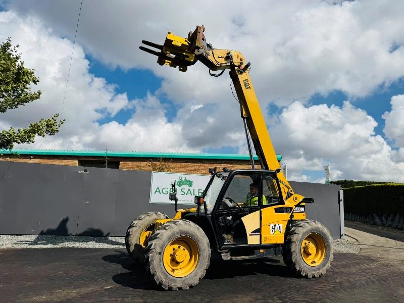 CAT TH330B TURBO TELEHANDLER*C/W EURO ADAPTION PLATE*VIDEO*