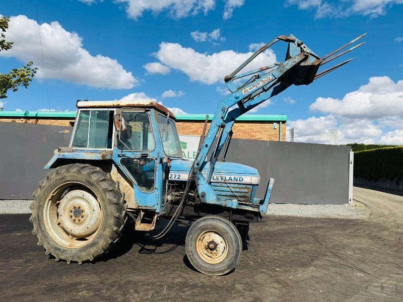 LEYLAND 272 TRACTOR*C/W POWER LOADER AND MUCKFORK*VIDEO*