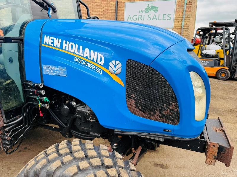 NEW HOLLAND BOOMER 50 COMPACT TRACTOR*C/W REAR LINKAGE*YEAR 2020*VIDEO*