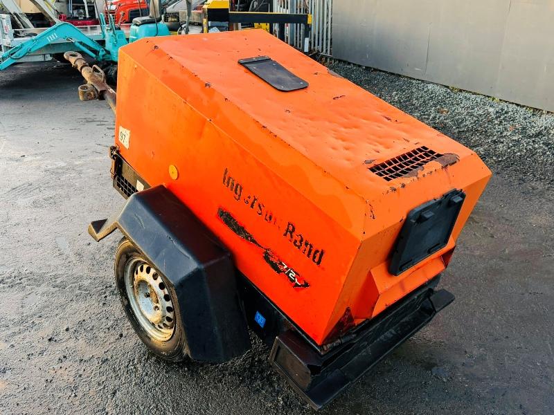 INGERSOL RAND AIR COMPRESSOR*C/W 3 CYLINDER KUBOTA ENGINE*VIDEO*