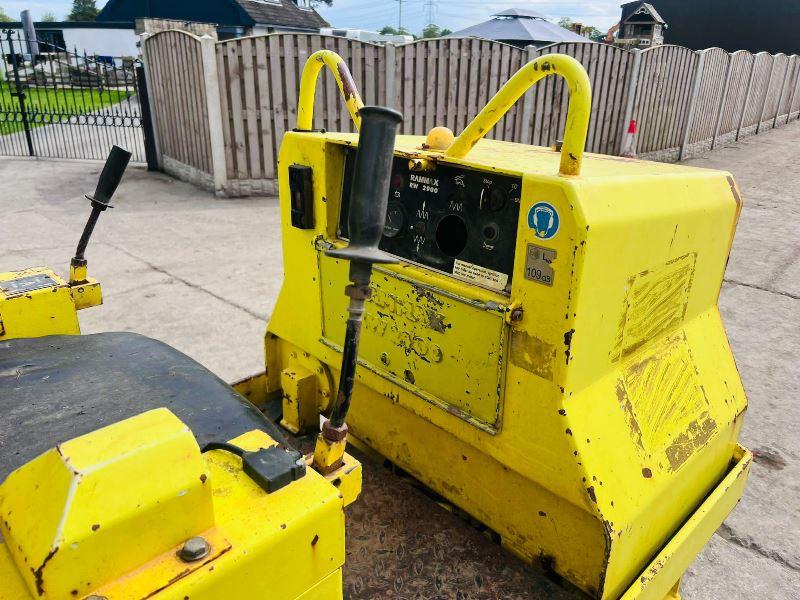 RAMMAX 2900-HF DOUBLE DRUM TRENCH ROLLER * SPARE & REPAIRS *