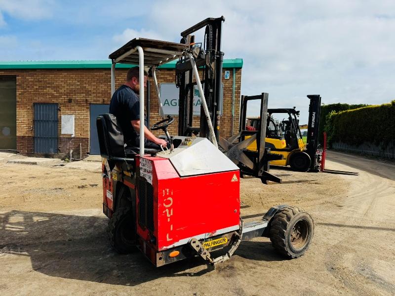 PALFINGER F3-203 ROUGH TERRAIN FORKLIFT*C/W PALLET TINES*YEAR 2013*VIDEO*