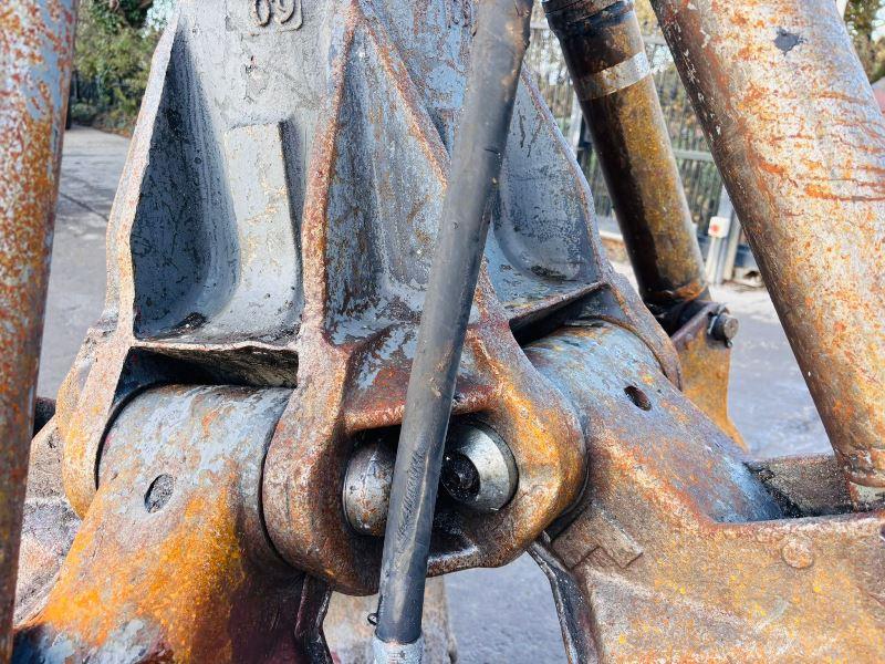 TEREX/FUCHS HDMS 5 TINE ROATING SCRAP GRAB *YEAR 2018, TO SUIT 32 TON* VIDEO*