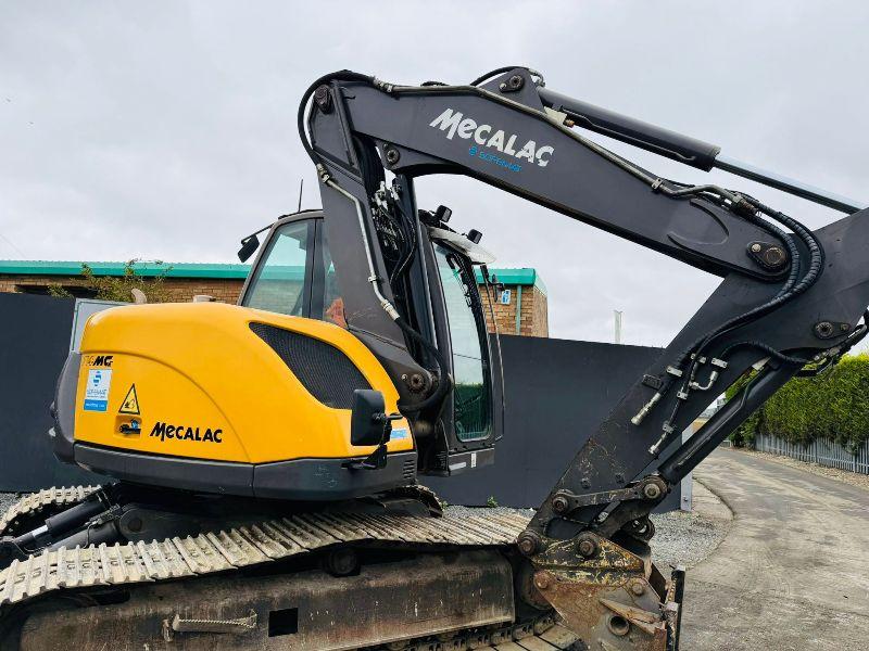 MECALAC 714MC EXCAVATOR*YEAR 2012*C/W 3 PIECE BOOM*VIDEO*