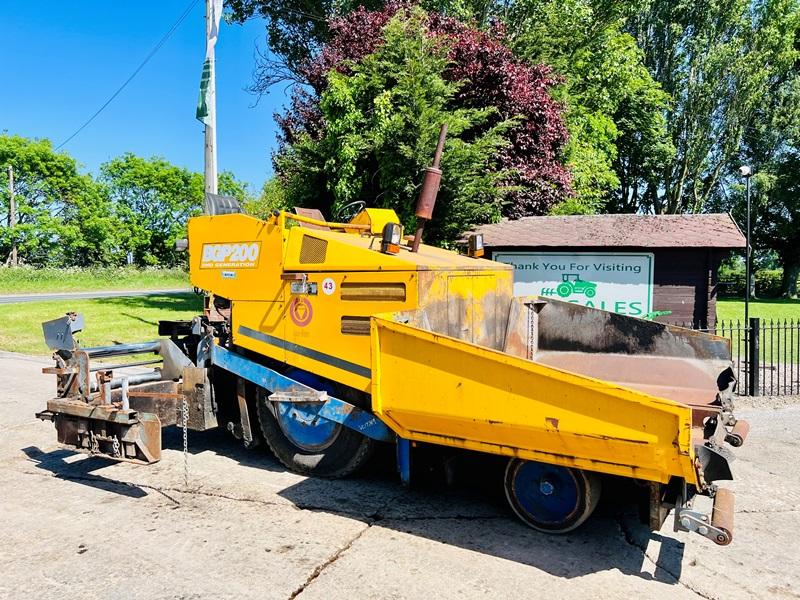 BARBER GREEN BG200 TARMAC PAVER C/W DUAL CONTROL DRIVE *VIDEO*
