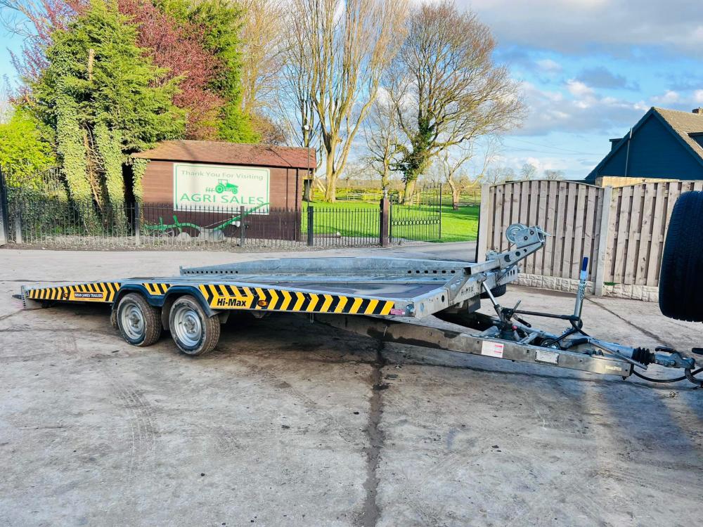 BRIAN JAMES T-02-T HIGH MAX TWIN AXLE TILTING CAR TRAILER * YEAR 2020 *