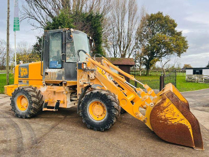 JCB 411 4WD LOADING SHOVEL C/W LOADMASTER 8000 MONITOR  * VIDEO *