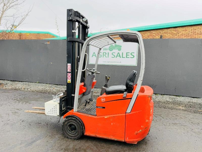 BT C3E150R ELECTRIC FORKLIFT*C/W PALLET TINES*NEEDS CHARGING*VIDEO*
