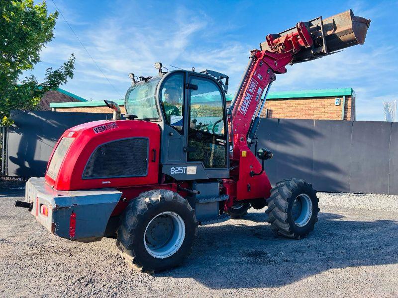 HZM 825T TURBO ARTICULATED TELEHANDLER *C/W BUCKET AND FORKS*READING 618 HOURS*VIDEO*