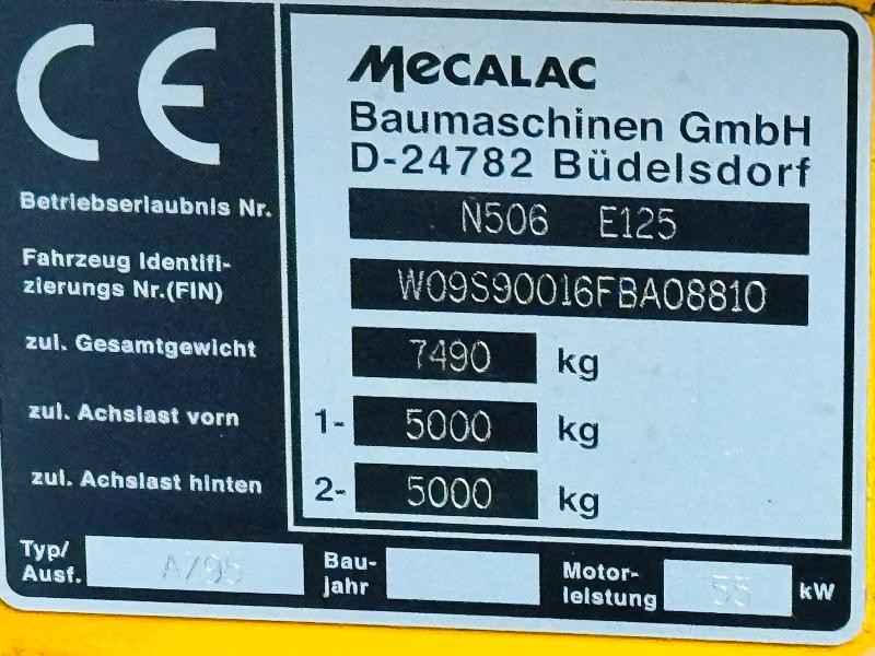 MECALAC N506 E125 ARTICULATED WHEELED LOADER*C/W BUCKET*VIDEO*