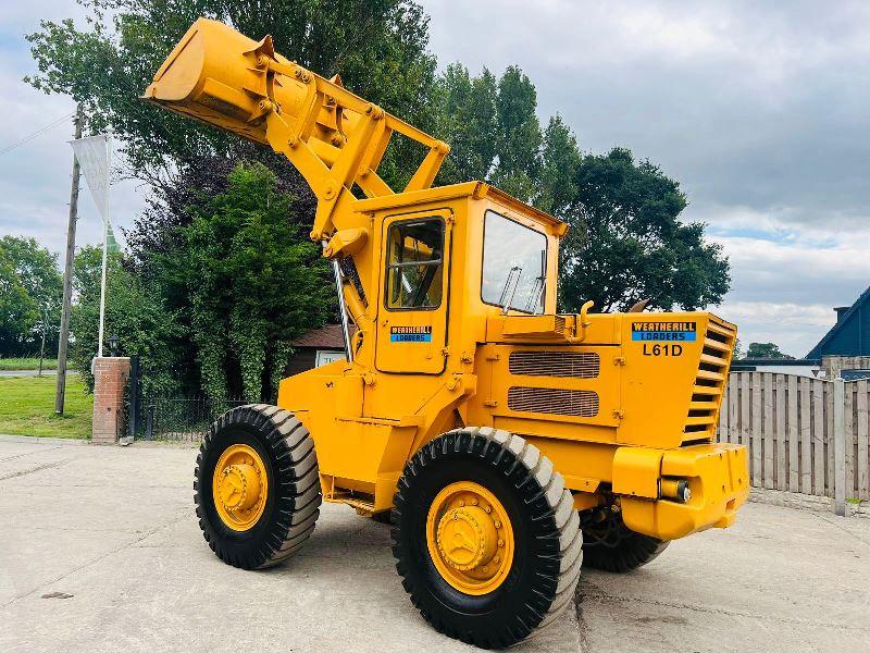 WEATHERILL L61D 4WD LOADING SHOVEL C/W LOADLOG 500+ SCALE'S *VIDEO*