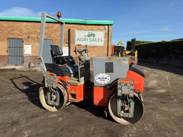 HAMM HD12 DOUBLE DRUM ROLLER *2264 HOURS*C/W ROLL BAR*VIDEO*