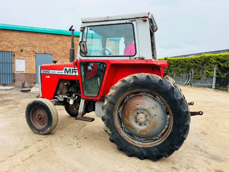 MASSEY FERGUSON 590 2WD TRACTOR*C/W REAR LINKAGE*VIDEO*