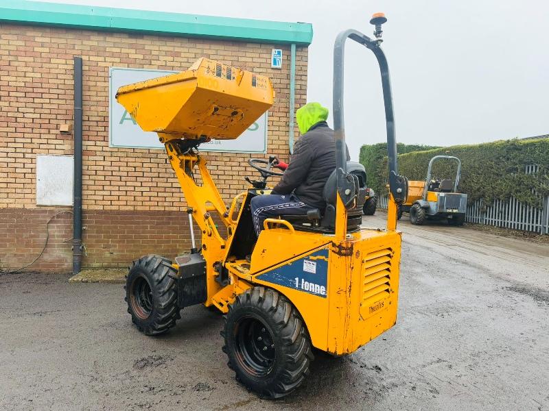 THWAITES 1 TONNE HIGH TIP DUMPER*YEAR 2017*1381 HOURS*VIDEO*
