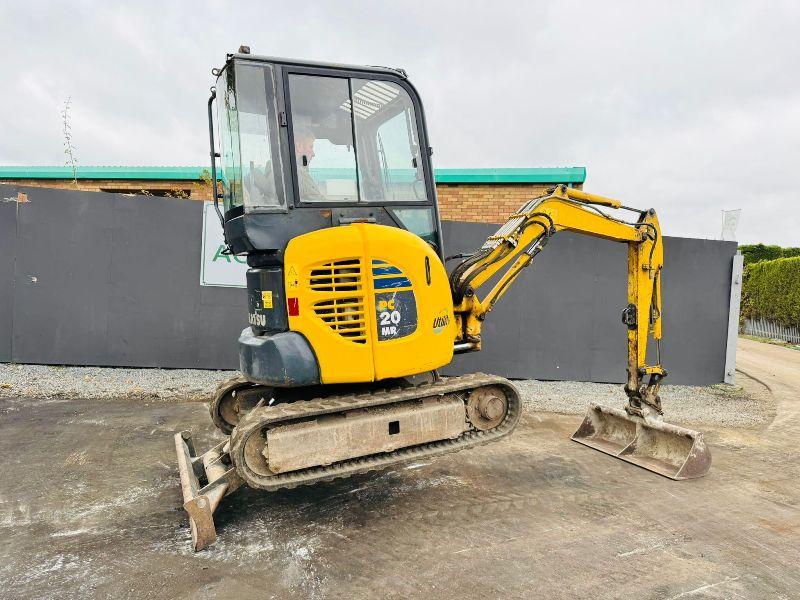 KOMATSU PC20MR EXCAVATOR*C/W BUCKET*YEAR 2010*VIDEO*