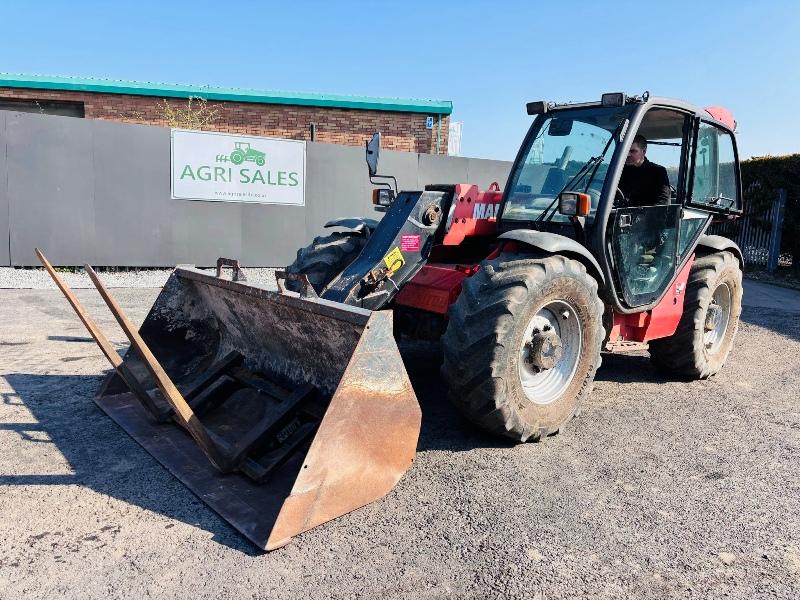 MANITOU MLT 634 TELEHANDLER *C/W BUCKET AND PALLET TINES*VIDEO*