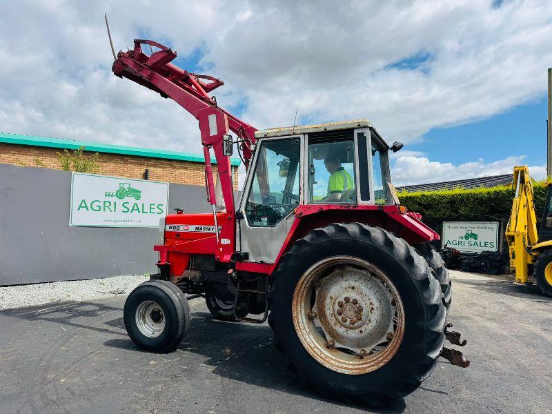 MASSEY FERGUSON 698*C/W FRONT LOADER AND MUCKFORK*VIDEO*