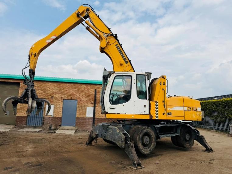 LIEBHERR 316 HRC SCRAP HANDLER*C/W ROTATING SCRAP GRAB*VIDEO*