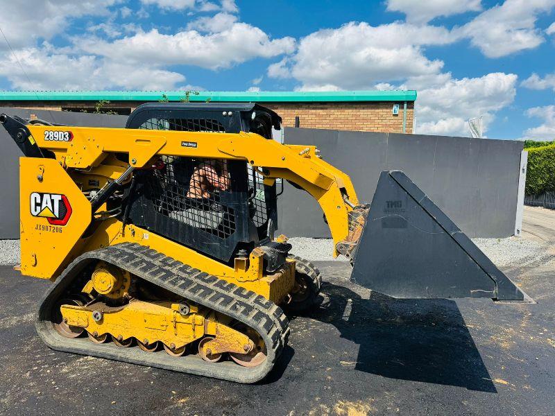 CATERPILLAR 289D3 TRACKED SKIDSTEER*C/W BUCKET*YEAR 2021*VIDEO*