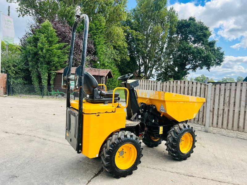 JCB 1THT 1 TON HIGH TIP DUMPER *YEAR 2016, 1147 HOURS* C/W ROLE BAR*VIDEO*