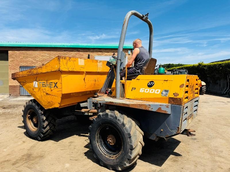 BENFORD TEREX PT6000 STRAIGHT TIP DUMPER*VIDEO*