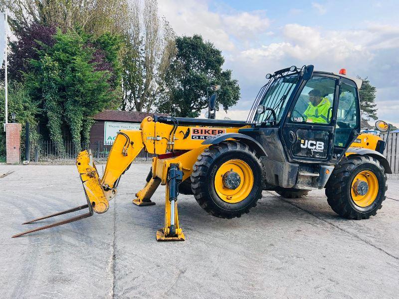JCB 540-140 HI VIZ 4WD TELEHANDLER *YEAR 2017, 14 METER REACH* C/W TINES *VIDEO*