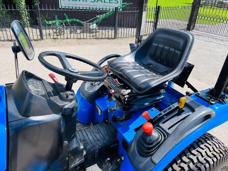 NEW HOLLAND TC21 COMPACT TRACTOR *ROAD REGISTERED* C/W FRONT WEIGHTS*VIDEO*