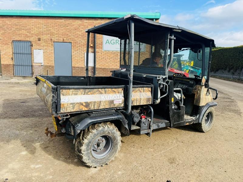 KUBOTA RTV 1140 CPX* C/W HYDRAULIC TIP*YEAR 2014*VIDEO*